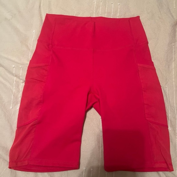 Fabletics Pink Powerhold Bra and Short Set - Picture 7 of 9